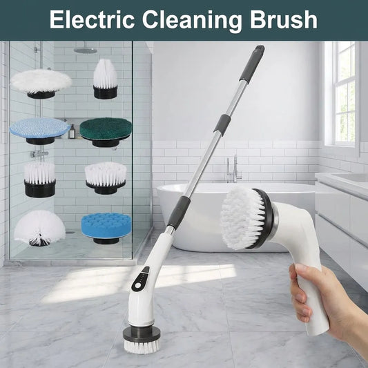 Electric Cleaning Brush 9 in 1 Household Wireless Rotatable 3 Speeds Cleaning Scrubber Tools For Bathroom Kitchen Window Toilet