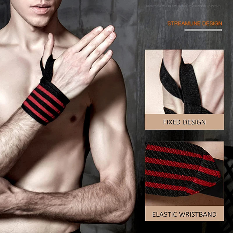 Wristband Wrist Support Brace Straps Wrist Gym Wraps Bandage Fitness Gym Training Strength Weight Lifting Protective Equipment