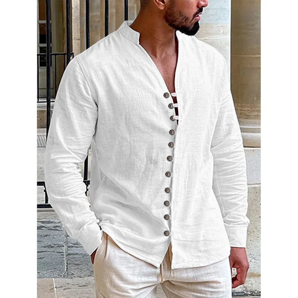Men's Linen Hawaiian Shirt