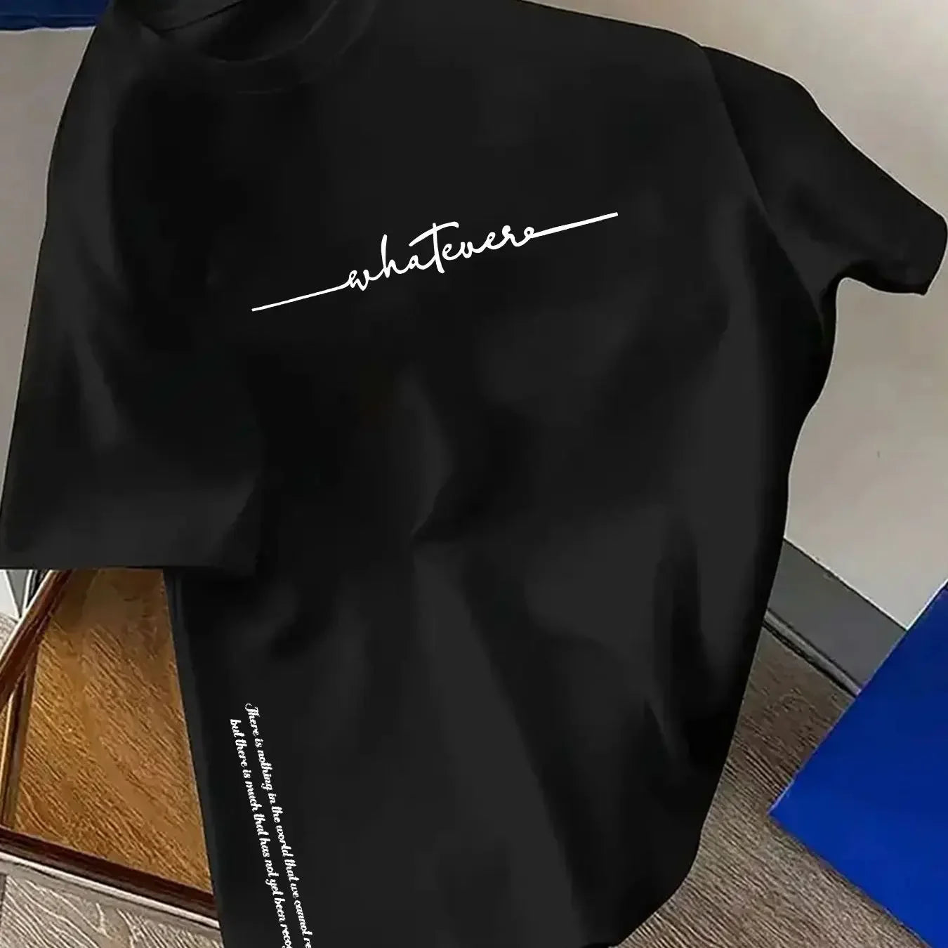 Spring and Summer  Casual Sports Loose Cotton T-shirt  Men's and Women's Simple Letter-Printed Round-neck Short-sleeved Top