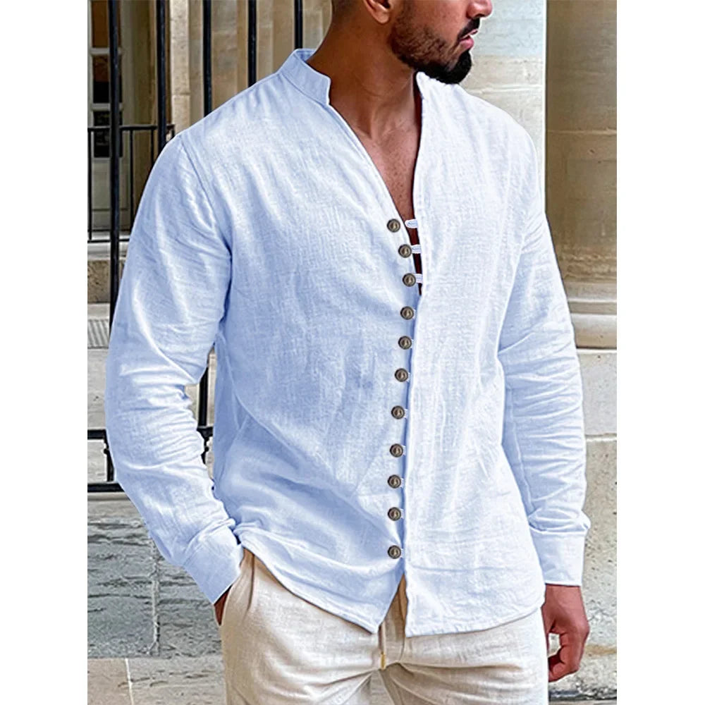 Men's Linen Hawaiian Shirt