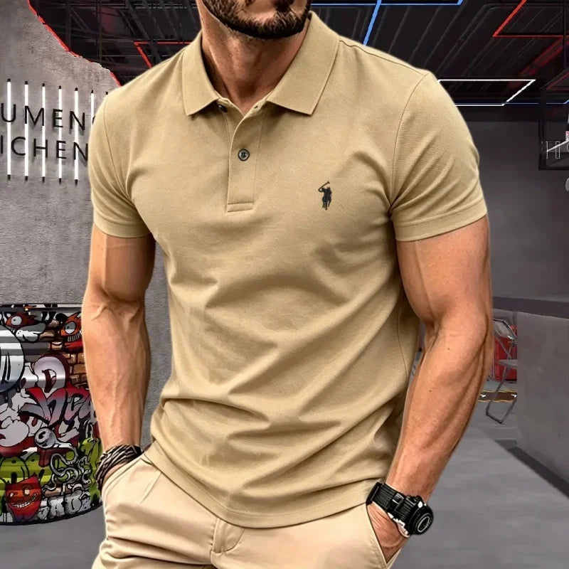Men's Embroidered Cotton T-Shirt